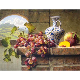 Tuscan Vase with Fruit