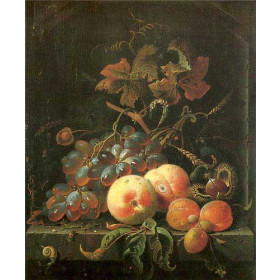 Still Life with Peaches, Grapes, and Apricots