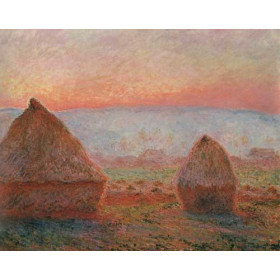 Haystacks at Giverny, the evening sun