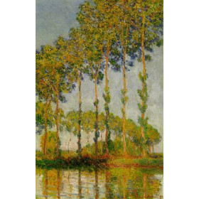 Poplars along the River Epte, Autumn