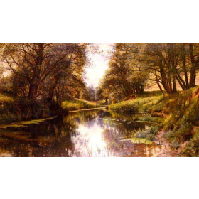 A Winding Stream In Summer