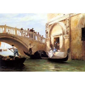 Le Depart pour la Promenade a Venise