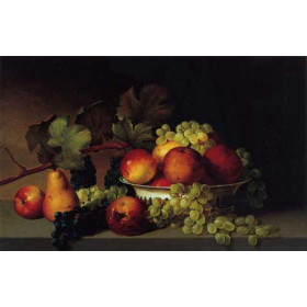 Still Life, Apples, Grapes, Pear