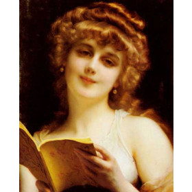 A Blonde Beauty Holding a Book