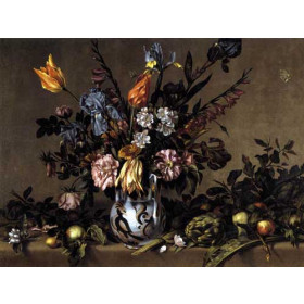 Still-Life with Flowers, Artichokes and Fruit